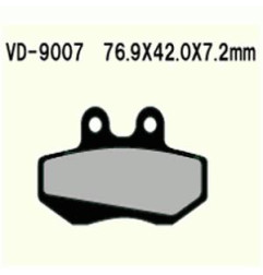KLOCKI HAMULCOWE VESRAH SEMI-METALLIC VD-9007