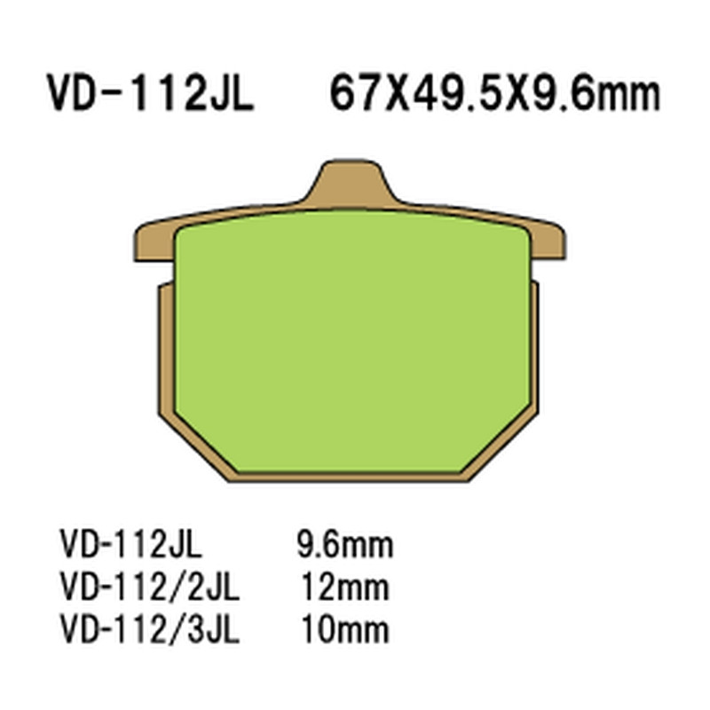 VESRAH KLOCKI HAMULCOWE KH31 / KH29 / KH30 SPIEK METALICZNY (ZŁOTE) (MADE IN JAPAN) VESRAH KLOCKI HAMULCOWE KH31 / KH29 / KH30 SPIEK METALICZNY (ZŁOTE) (MADE IN JAPAN)