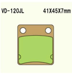 KLOCKI HAMULCOWE VESRAH SINTERED METAL  VD-120JL (FA54HH)