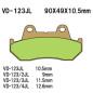 VESRAH KLOCKI HAMULCOWE KH69 SPIEK METALICZNY (ZŁOTE) (MADE IN JAPAN) VESRAH KLOCKI HAMULCOWE KH69 SPIEK METALICZNY (ZŁOTE) (MADE IN JAPAN)
