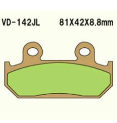 KLOCKI HAMULCOWE VESRAH SINTERED METAL  VD-142JL