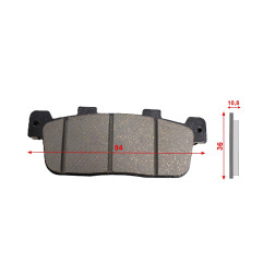 KLOCKI HAMULCOWE KYMCO PEOPLE GTI 125/300 43105-LGE5-306