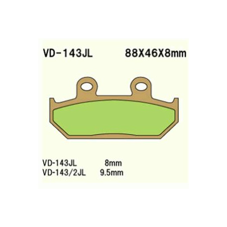 KLOCKI HAMULCOWE VESRAH SINTERED METAL  VD-143JL
