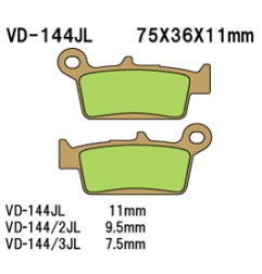 VESRAH KLOCKI HAMULCOWE KH131 SPIEK METALICZNY (ZŁOTE) (MADE IN JAPAN)