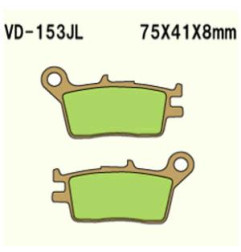KLOCKI HAMULCOWE VESRAH SINTERED METAL  VD-153JL