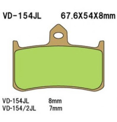 VESRAH KLOCKI HAMULCOWE KH187 SPIEK METALICZNY (ZŁOTE) (MADE IN JAPAN)