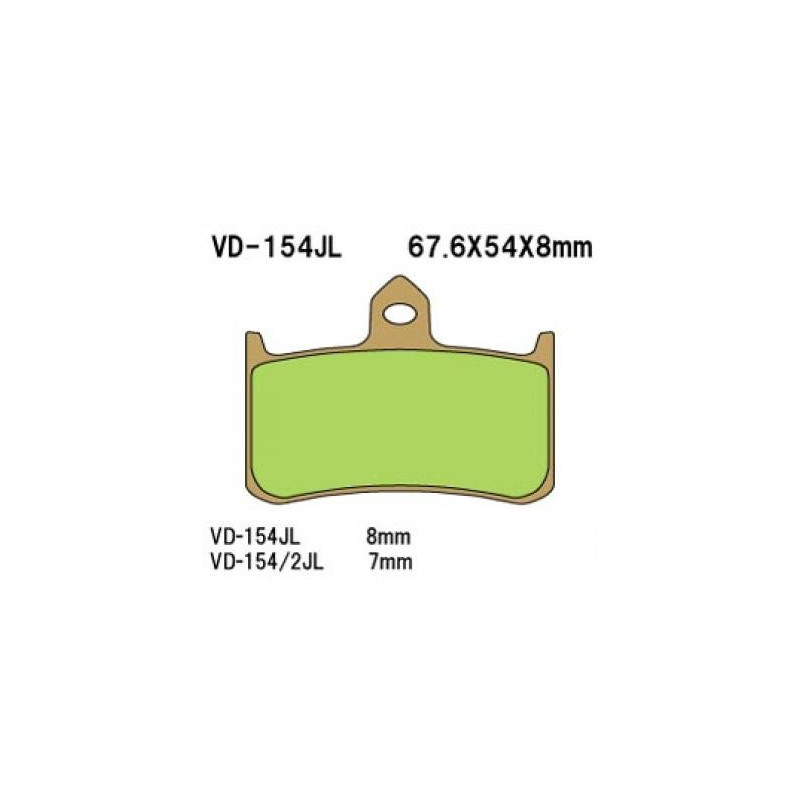 VESRAH KLOCKI HAMULCOWE KH187 SPIEK METALICZNY (ZŁOTE) (MADE IN JAPAN)
