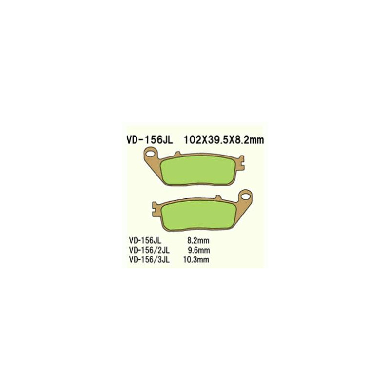 KLOCKI HAMULCOWE VESRAH SINTERED METAL  VD-156JL (FA226 FA142)