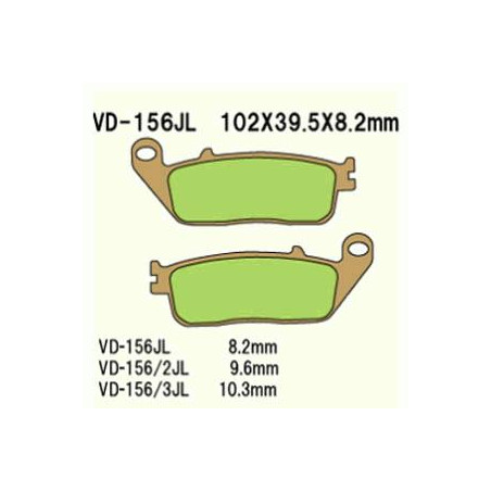 KLOCKI HAMULCOWE VESRAH SINTERED METAL  VD-156JL (FA226 FA142)