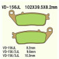 KLOCKI HAMULCOWE VESRAH SINTERED METAL  VD-156JL (FA226 FA142)