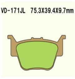 KLOCKI HAMULCOWE VESRAH SINTERED METAL VD-171JL