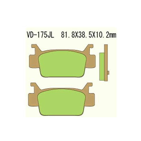 KLOCKI HAMULCOWE VESRAH SINTERED METAL  VD-175JL