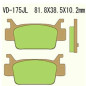 KLOCKI HAMULCOWE VESRAH SINTERED METAL VD-175JL KLOCKI HAMULCOWE VESRAH SINTERED METAL VD-175JL