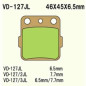 KLOCKI HAMULCOWE VESRAH SINTERED METAL  VD-127/2JL  (FA84HH)