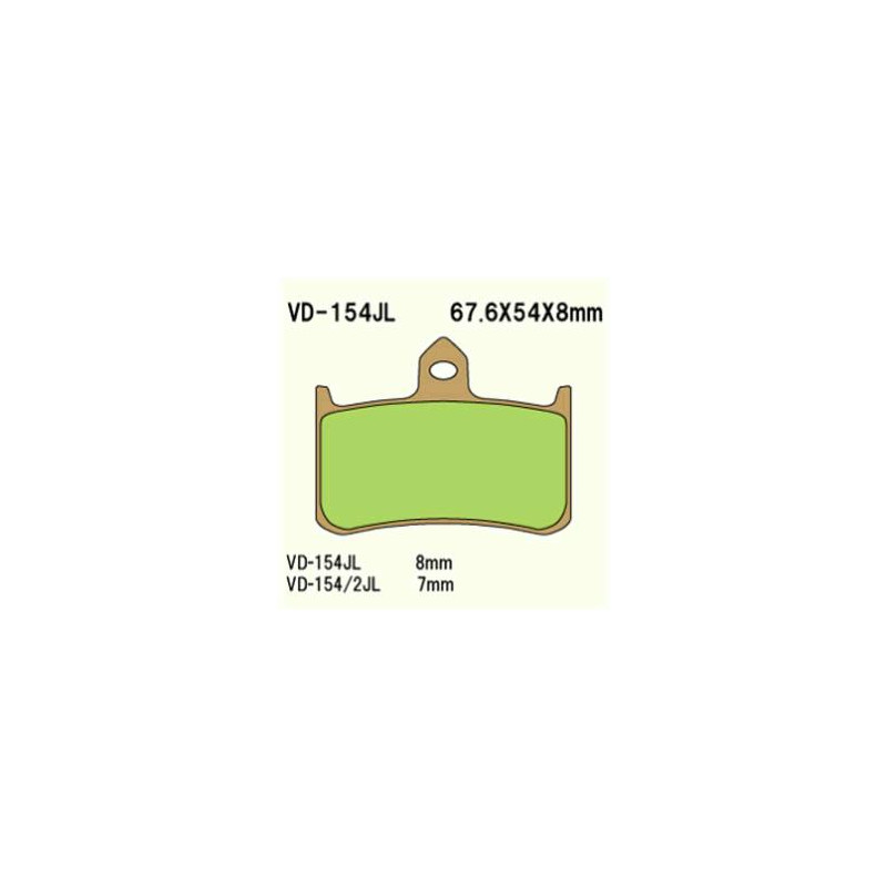 KLOCKI HAMULCOWE VESRAH SINTERED METAL  VD-154/2JL