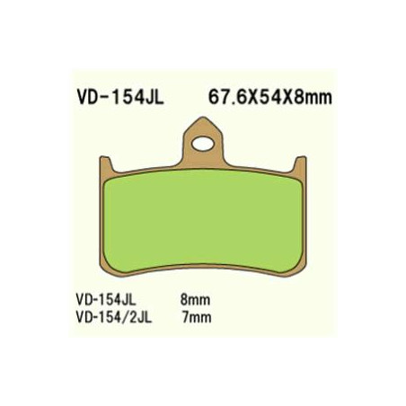 KLOCKI HAMULCOWE VESRAH SINTERED METAL  VD-154/2JL
