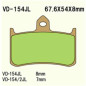 KLOCKI HAMULCOWE VESRAH SINTERED METAL  VD-154/2JL