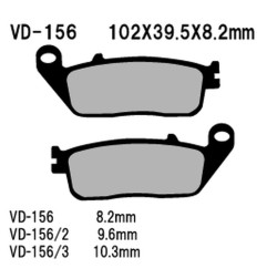 VESRAH KLOCKI HAMULCOWE KH142 / KH196 SPIEK METALICZNY (ZŁOTE) (MADE IN JAPAN)