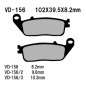 VESRAH KLOCKI HAMULCOWE KH142 / KH196 SPIEK METALICZNY (ZŁOTE) (MADE IN JAPAN) VESRAH KLOCKI HAMULCOWE KH142 / KH196 SPIEK METALICZNY (ZŁOTE) (MADE IN JAPAN)