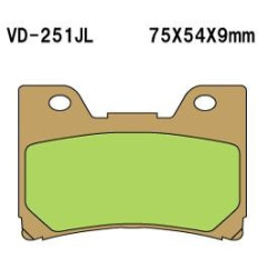 VESRAH KLOCKI HAMULCOWE KH160 SPIEK METALICZNY (ZŁOTE) (MADE IN JAPAN)
