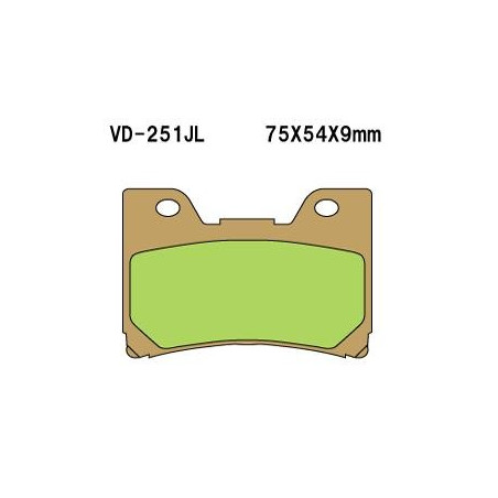 VESRAH KLOCKI HAMULCOWE KH160 SPIEK METALICZNY (ZŁOTE) (MADE IN JAPAN)