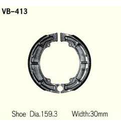 SZCZĘKI HAMULCOWE VESRAH VB-413 KAWASAKI BJ250 EL250 VN250 KZ400 EJ800