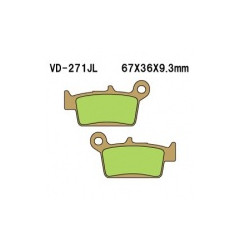 VESRAH KLOCKI HAMULCOWE KH367 SPIEK METALICZNY (ZŁOTE) (MADE IN JAPAN)