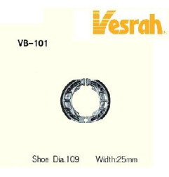 SZCZĘKI HAMULCOWE VESRAH VB-101S (EBC 303) ZX/BW/VIT/AGILITY50/MXER