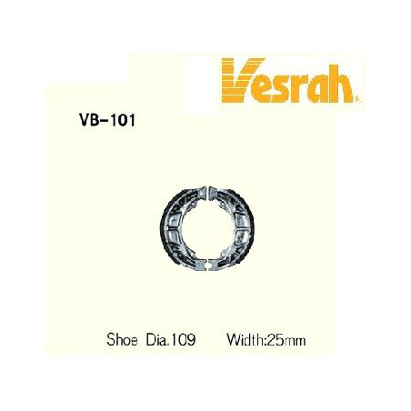 SZCZĘKI HAMULCOWE VESRAH VB-101S (EBC 303) ZX/BW/VIT/AGILITY50/MXER