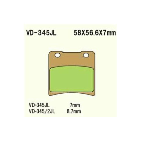 KLOCKI HAMULCOWE VESRAH SINTERED METAL  VD-345JL