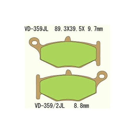 KLOCKI HAMULCOWE VESRAH SINTERED METAL  VD-359JL (TYŁ)