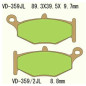KLOCKI HAMULCOWE VESRAH SINTERED METAL VD-359JL (TYŁ) KLOCKI HAMULCOWE VESRAH SINTERED METAL VD-359JL (TYŁ)