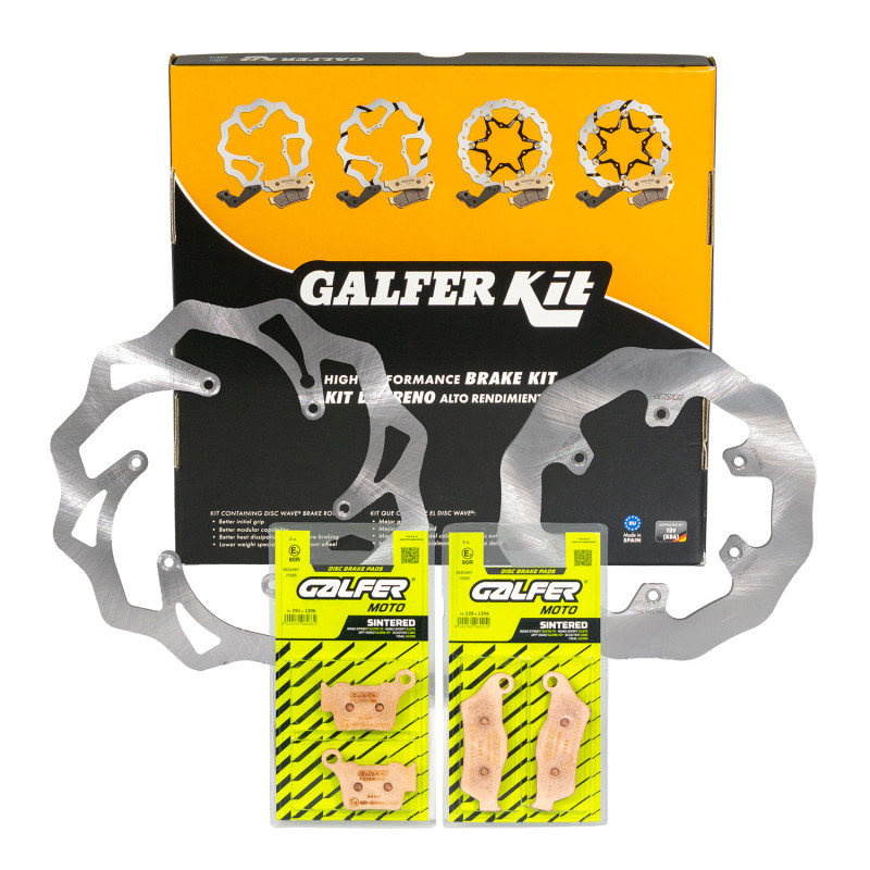 GALFER ZESTAW KTM/HUSQVARNA/HUSABERG (TARCZE I KLOCKI HAMULCOWE PRZÓD I TYŁ) - PATRZ OPIS DODATKOWY GALFER ZESTAW KTM/HUSQVARNA/HUSABERG (TARCZE I KLOCKI HAMULCOWE PRZÓD I TYŁ) - PATRZ OPIS DODATKOWY