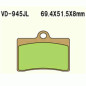 KLOCKI HAMULCOWE VESRAH SINTERED METAL  VD-945JL