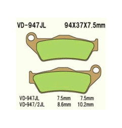 VESRAH KLOCKI HAMULCOWE KH181 SPIEK METALICZNY (ZŁOTE) KTM SX/EXC PRZÓD (MADE IN JAPAN)