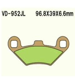 KLOCKI HAMULCOWE VESRAH SINTERED METAL VD-952JL