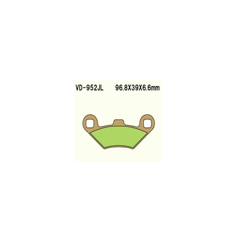 KLOCKI HAMULCOWE VESRAH SINTERED METAL VD-952JL KLOCKI HAMULCOWE VESRAH SINTERED METAL VD-952JL
