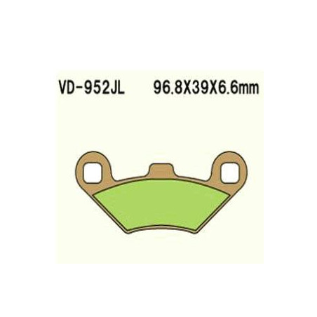KLOCKI HAMULCOWE VESRAH SINTERED METAL VD-952JL