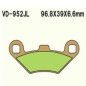 KLOCKI HAMULCOWE VESRAH SINTERED METAL VD-952JL KLOCKI HAMULCOWE VESRAH SINTERED METAL VD-952JL