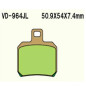 KLOCKI HAMULCOWE VESRAH SINTERED METAL VD-964JL KLOCKI HAMULCOWE VESRAH SINTERED METAL VD-964JL