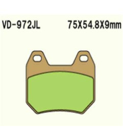 KLOCKI HAMULCOWE VESRAH SINTERED METAL VD-972JL