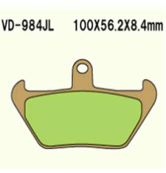 KLOCKI HAMULCOWE VESRAH SINTERED METAL VD-984JL