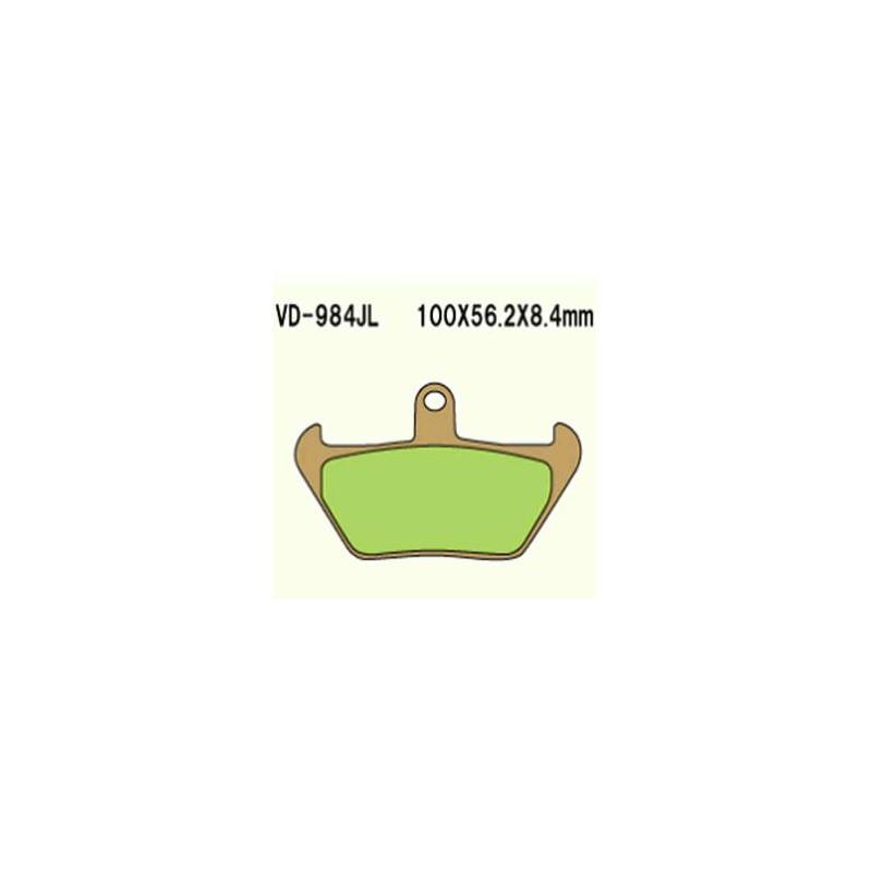 KLOCKI HAMULCOWE VESRAH SINTERED METAL VD-984JL KLOCKI HAMULCOWE VESRAH SINTERED METAL VD-984JL
