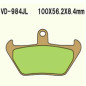 KLOCKI HAMULCOWE VESRAH SINTERED METAL VD-984JL KLOCKI HAMULCOWE VESRAH SINTERED METAL VD-984JL
