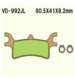 KLOCKI HAMULCOWE VESRAH SINTERED METAL  VD-992JL