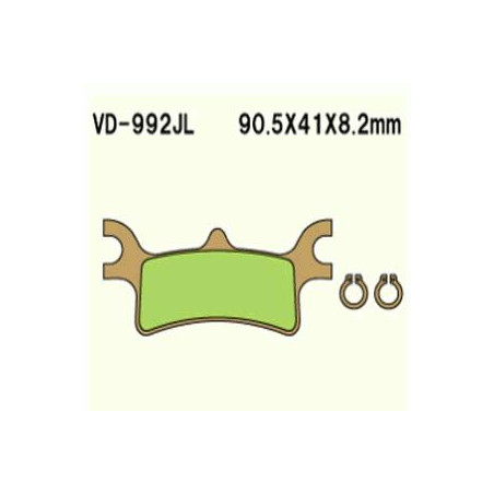 KLOCKI HAMULCOWE VESRAH SINTERED METAL  VD-992JL