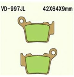 VESRAH KLOCKI HAMULCOWE KH368 SPIEK METALICZNY (ZŁOTE) (MADE IN JAPAN)
