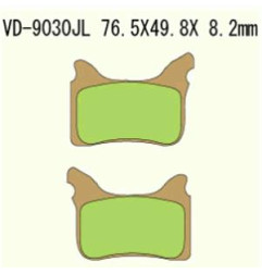 KLOCKI HAMULCOWE VESRAH SINTERED METAL  VD-9030JL