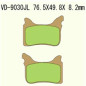 KLOCKI HAMULCOWE VESRAH SINTERED METAL VD-9030JL KLOCKI HAMULCOWE VESRAH SINTERED METAL VD-9030JL