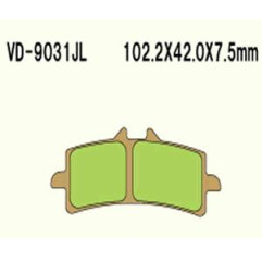 KLOCKI HAMULCOWE VESRAH SINTERED METAL  VD-9031JL